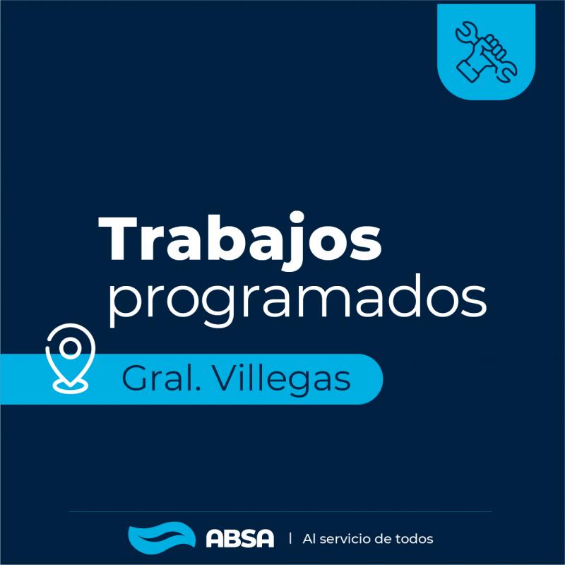 General Villegas: trabajos programados