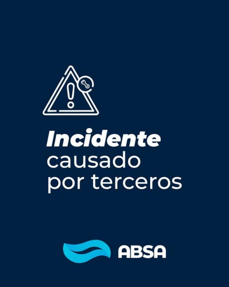 General Rodríguez: trabajos de reparación en rotura generada por terceros