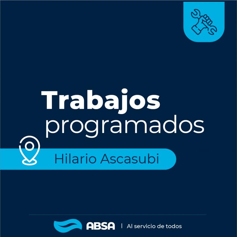 Hilario Ascasubi: trabajos programados afectarán el servicio en el Barrio Parque La Salada