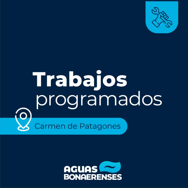 Carmen de Patagones: trabajos programados para la vinculación de la cisterna de Plaza Lacarra