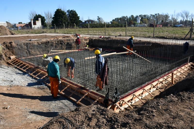 Vedia: avanza la obra de reacondicionamiento y ampliación de la Planta Depuradora de Líquidos Cloacales