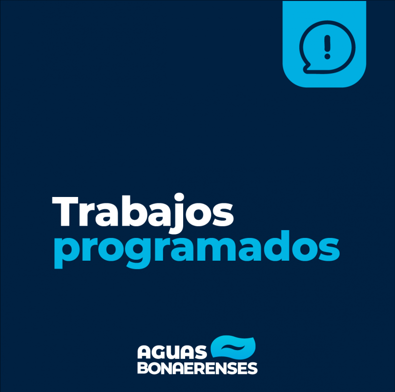 Trabajos programados afectarán el suministro de agua en French, Carlos Casares y Pehuajó