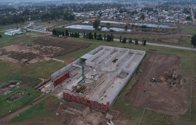 Bahía Blanca: avanza la construcción de las cisternas de agua